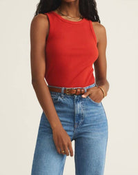 Z Supply Women's Hadley Tank Top in cabana red - women's tank top