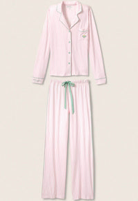 Pj Salvage - Happy On The Court Striped Pajama Set