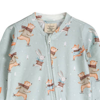 Viverano Organics - Boy's Ice Skaters Zippered Footie