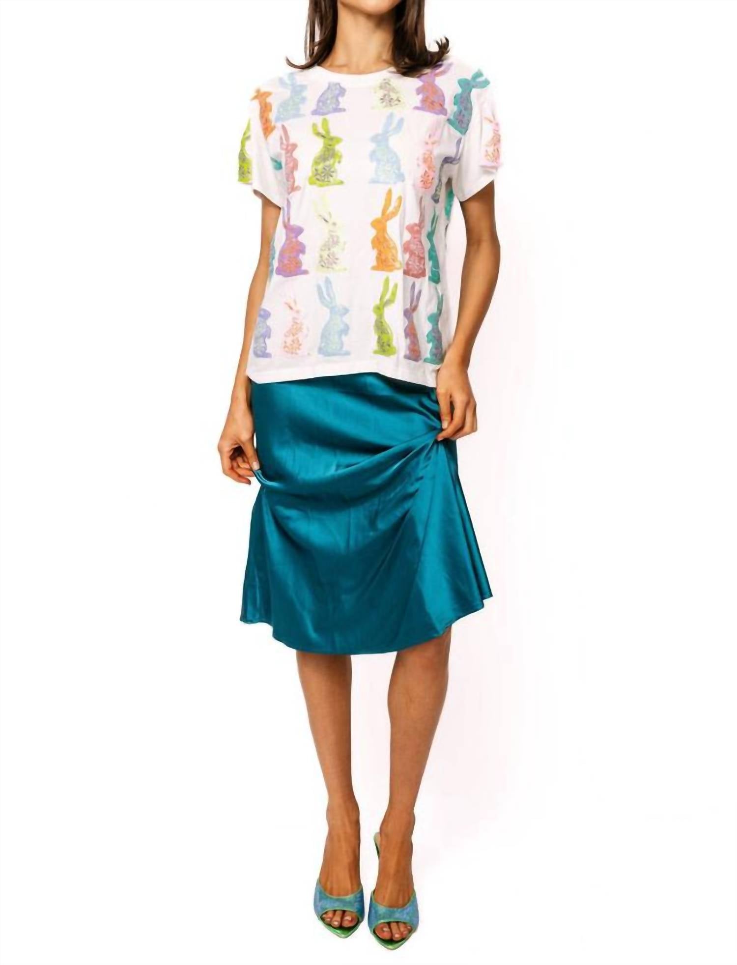 Queen Of Sparkles - Multi Easter Bunny Tee