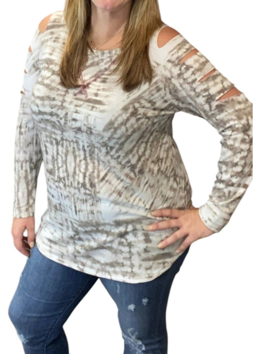 Honeyme - Cut Out Neutral Top