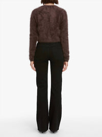 FRAME Arrow Bootcut Jeans in black - women's jeans - detail view