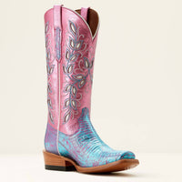 Ariat - Women's Futurity Silk Irridescent Lizard Western Boot