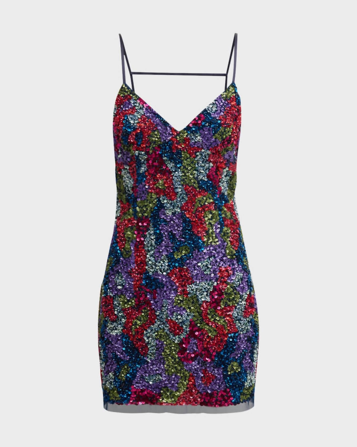 Sleeveless Sequin Mini Dress