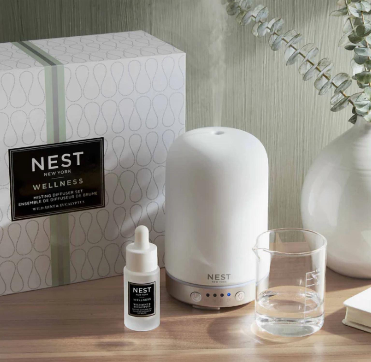 Nest - Wild Mint & Eucalyptus Misting Diffuser Set