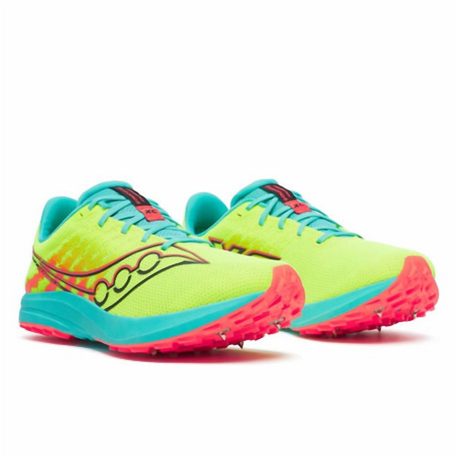 SAUCONY Men's Kilkenny Xc 10 Spike Shoe in citron mutant - men's shoe
