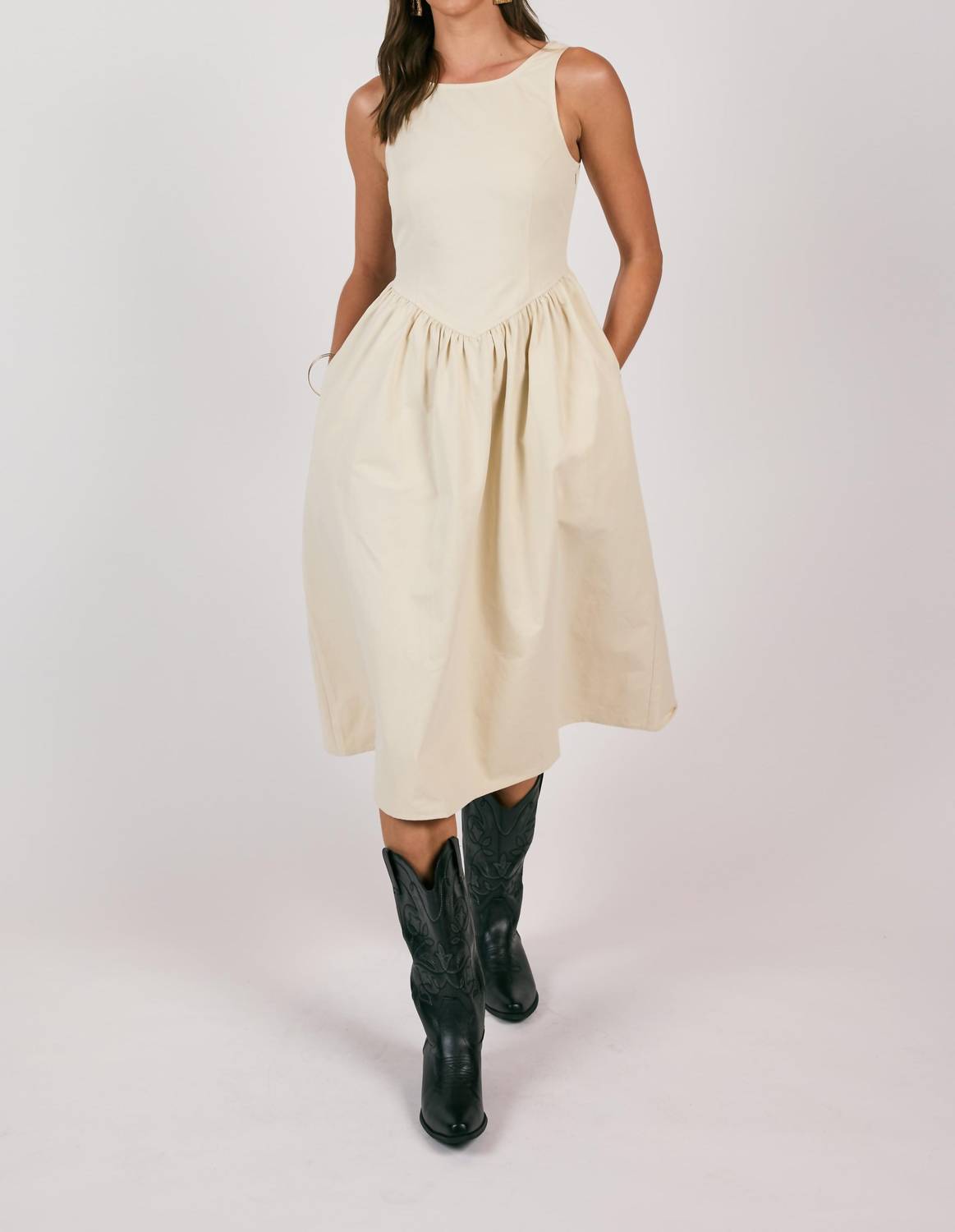 Sage The Label - Townhouse Corset Style Midi Dress