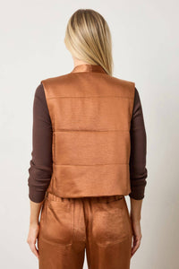 Lilla P - Satin Quilted Vest