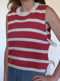 Adora - Striped Sleeveless Knit Tank