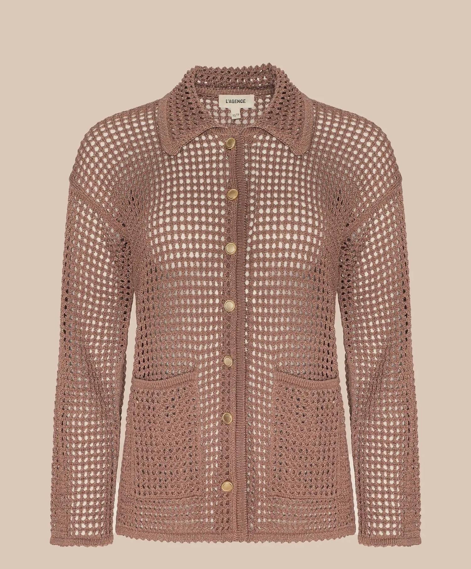 L'Agence - Mariana Pointelle Knit Shirt