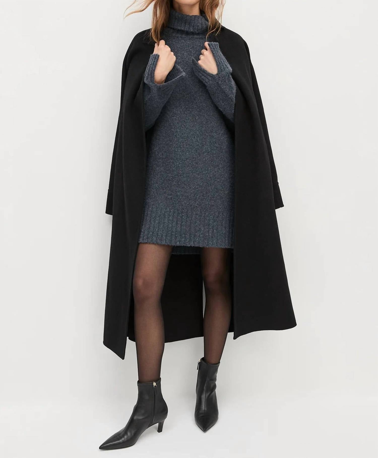 Favorite Daughter St. James Sweater Dress in london fog - women's dress - alternate view