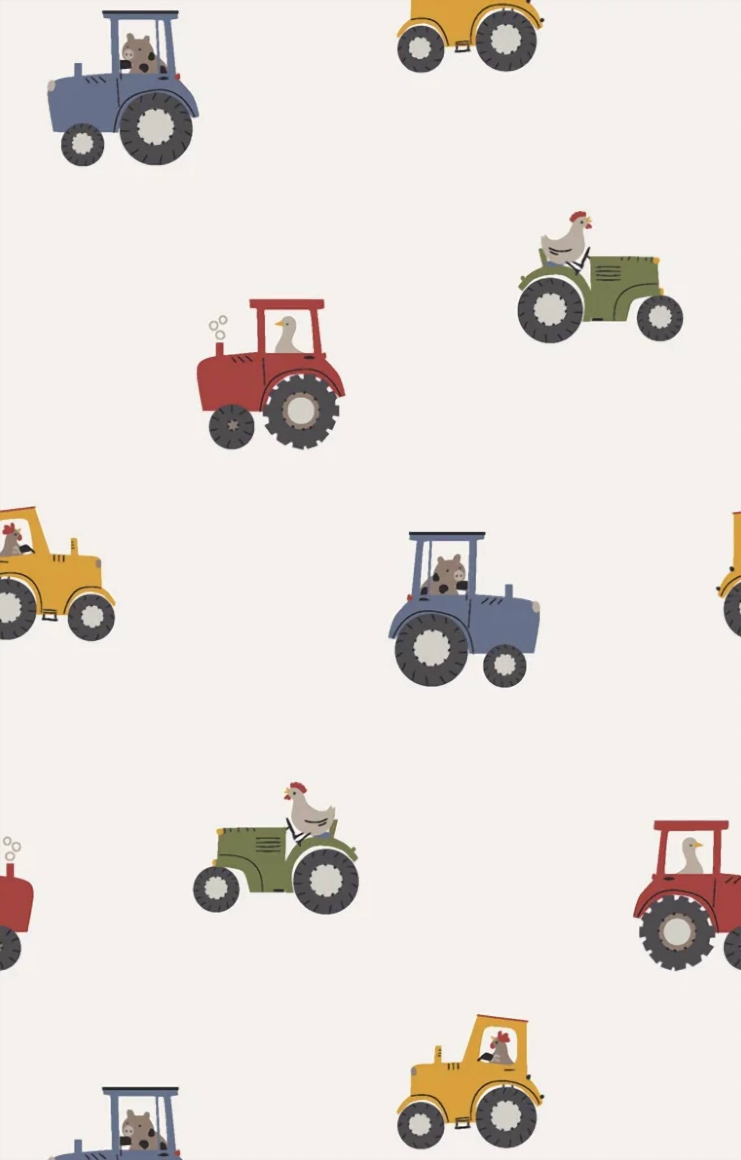 Angel Dear - Boys Mini Tractors Long Sleeve Loungewear Set