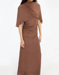 Rotate - MAXI CAPE DRESS