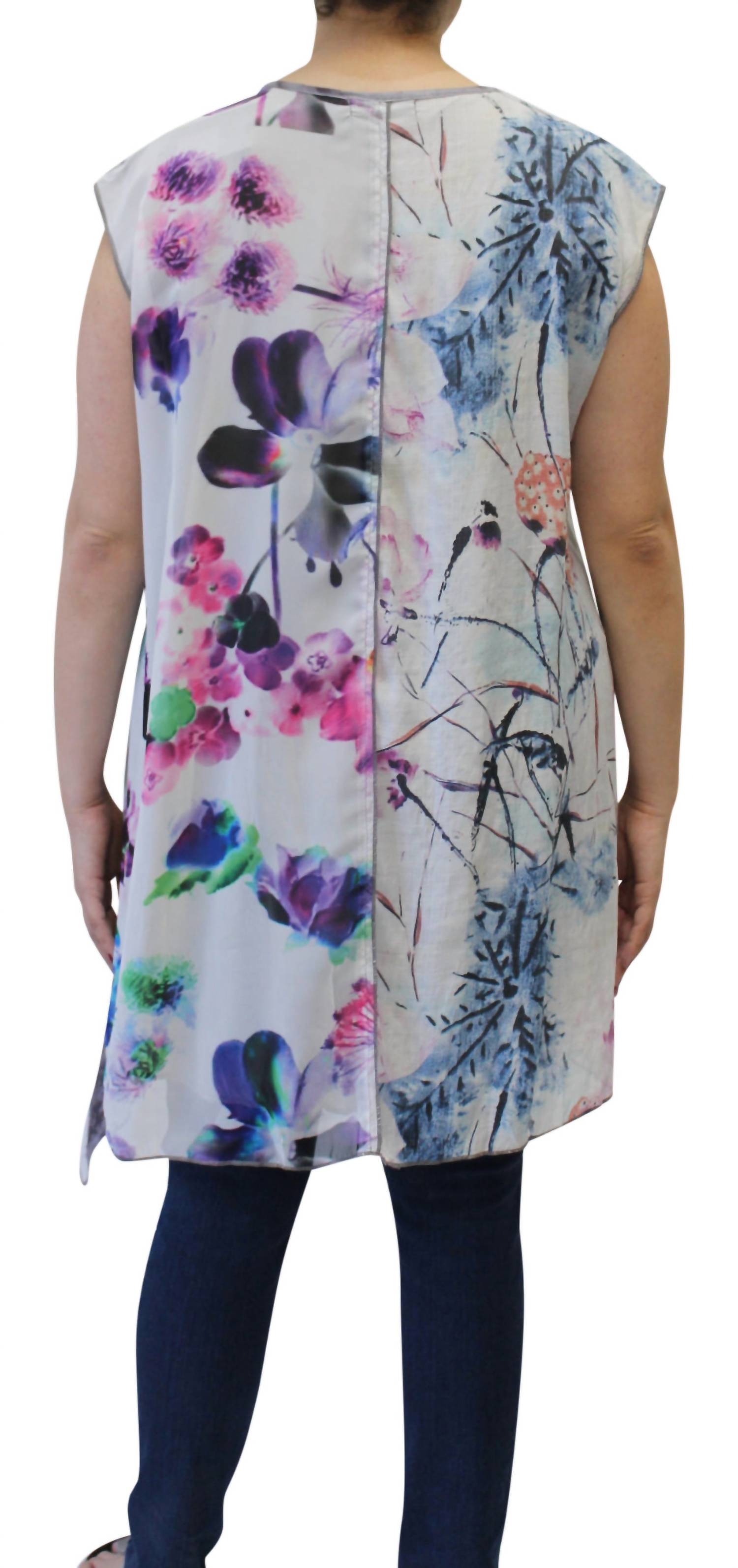 Lv Collection - Flower Sleeveless Patchwork Top