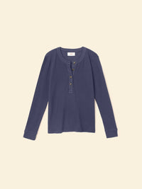 XIRENA Lucas Long Sleeve Top in grey smoke - women's long sleeve top - alternate view