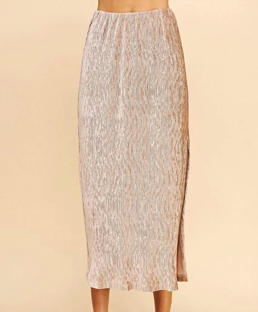 Pinch - Textured Knit Midi Skirt