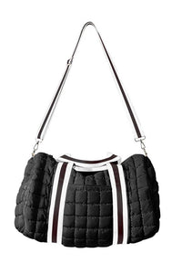 Katydid - Women's Striped Quilted Duffel Weekender Bag