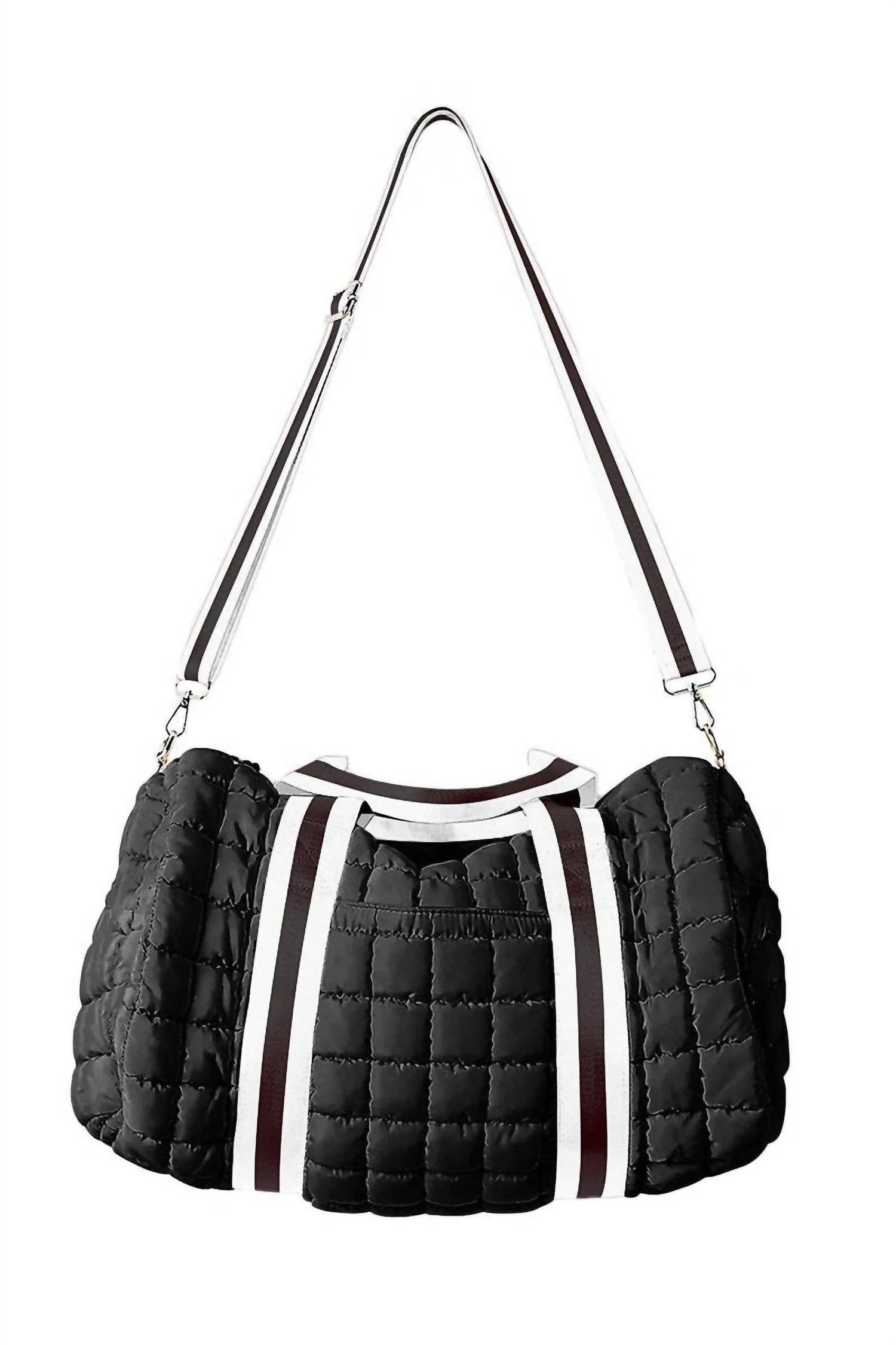 Katydid - Women's Striped Quilted Duffel Weekender Bag