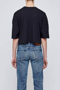 Moussy - Gather Sleeve Cropped Top Tee