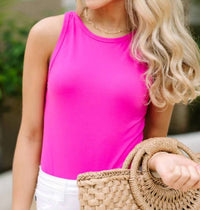 Wasabi + Mint - Wave Rib Tank Bodysuit