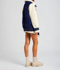 Ser.O.Ya - Mink Teddy Denim Jacket