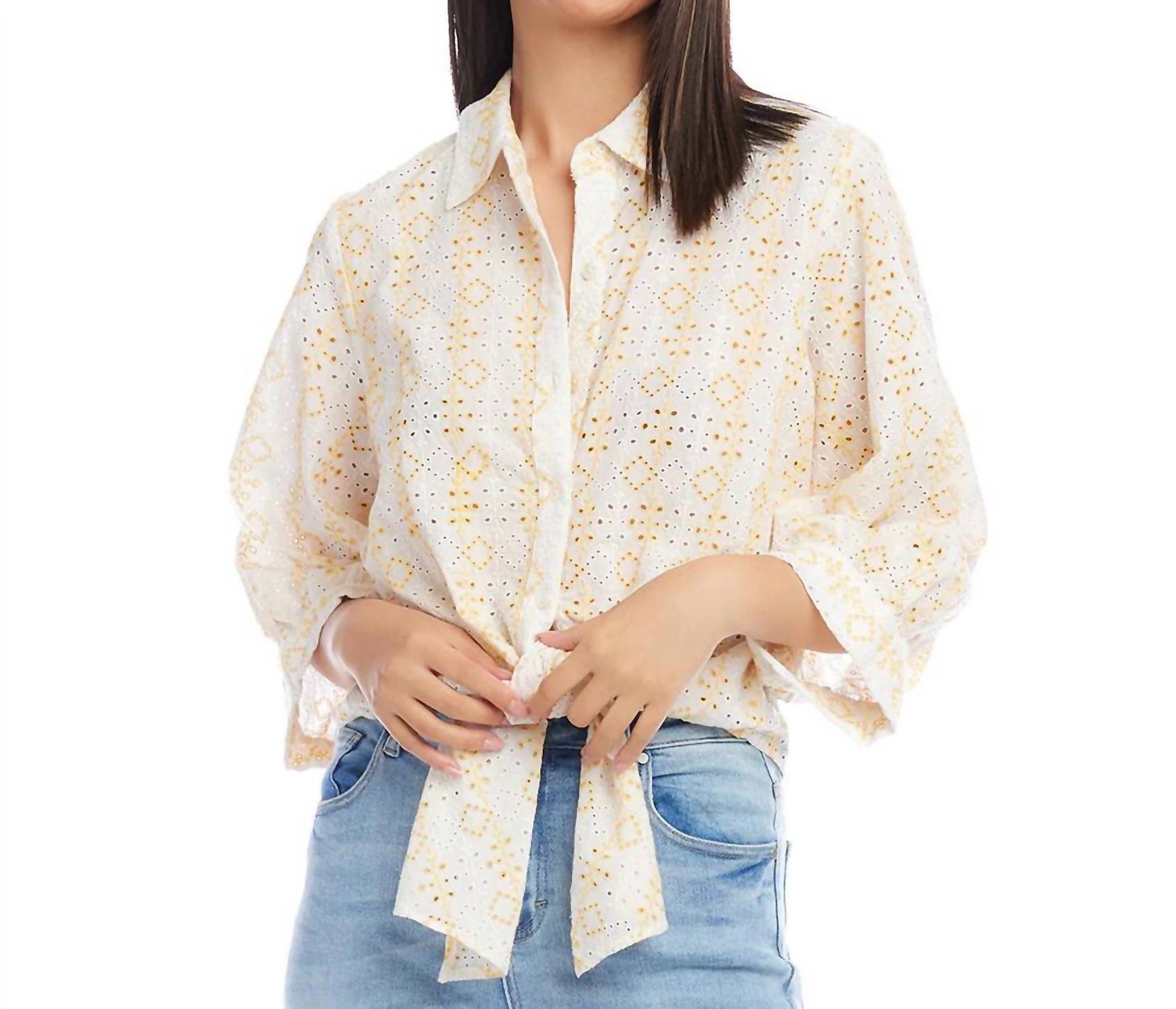 Karen Kane - Daisy Tie-front Top