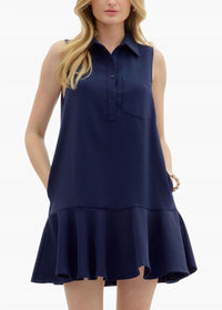 entro Weekend Mini Dress in navy - women's dress