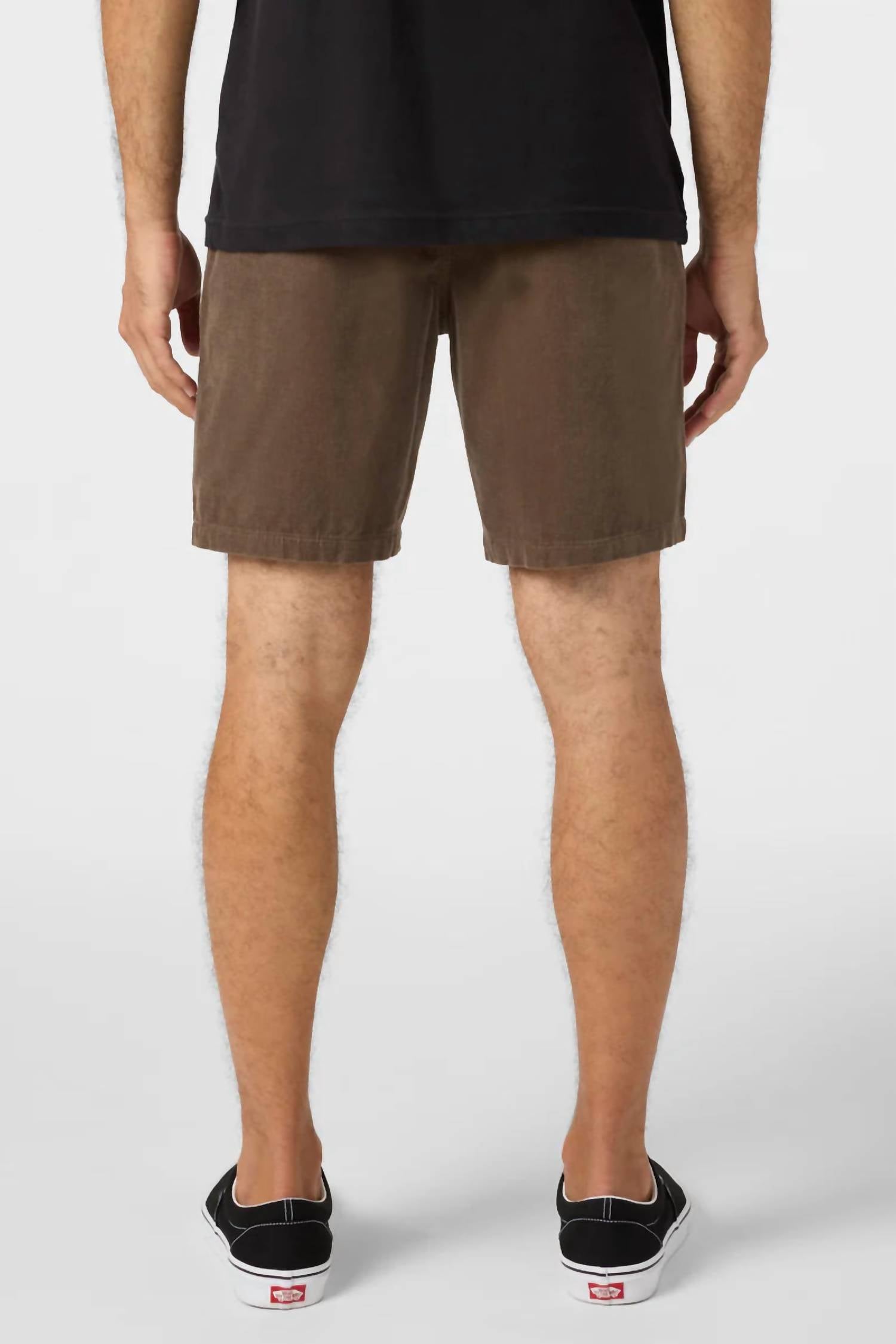 O'NEILL OG Cord Shorts in chocolate chip - men's shorts - alternate view