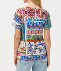 Johnny Was - JANIE FAVORITE V-NECK FLUTTER SLEEVE TEE