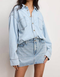 Good American - Denim Shirt Dress