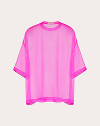 Valentino - Chiffon Crewneck Top