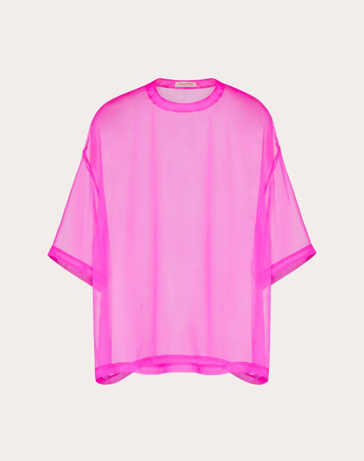 Valentino - Chiffon Crewneck Top