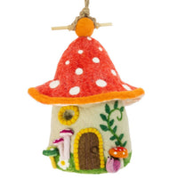 Dzi Handmade - Wild Woolies Birdhouse Fungi House