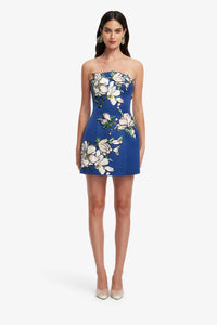 Leo Lin - Zaria Appliqué Floral Bustier Mini Dress