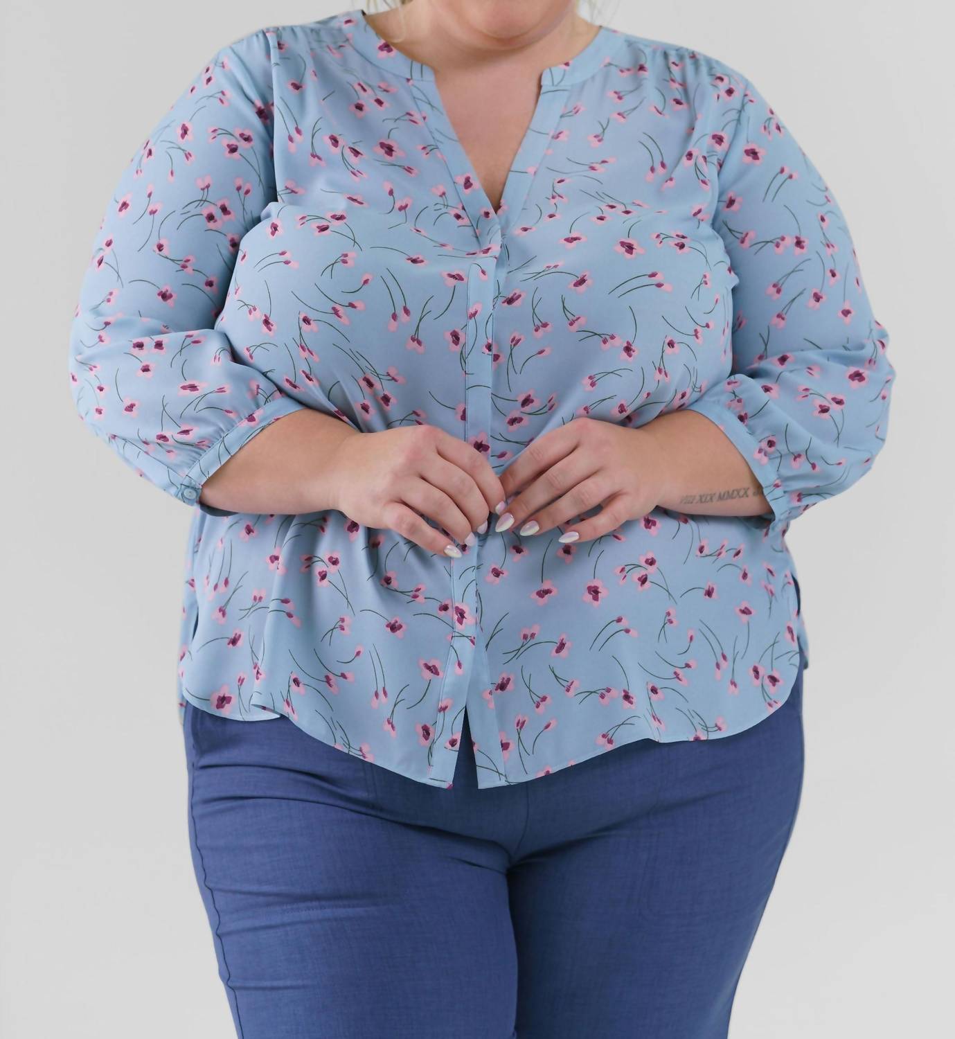Nydj - Pintuck Button Dwon Blouse