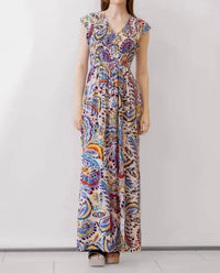 Another Love - Paisley Print Midi Dress