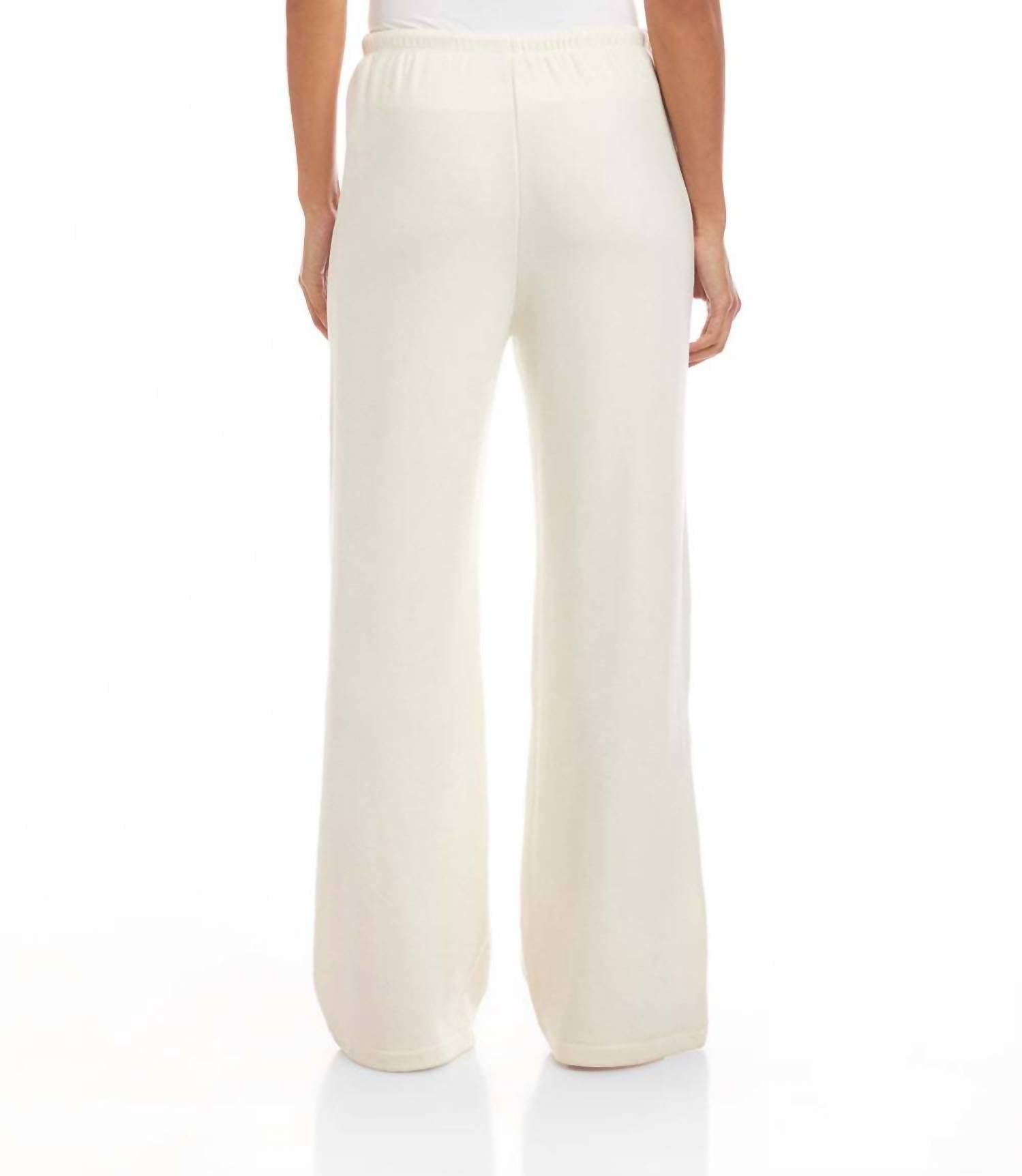 Karen Kane Drawstring Pintuck Sweatpants in cream - women's pants - view 5