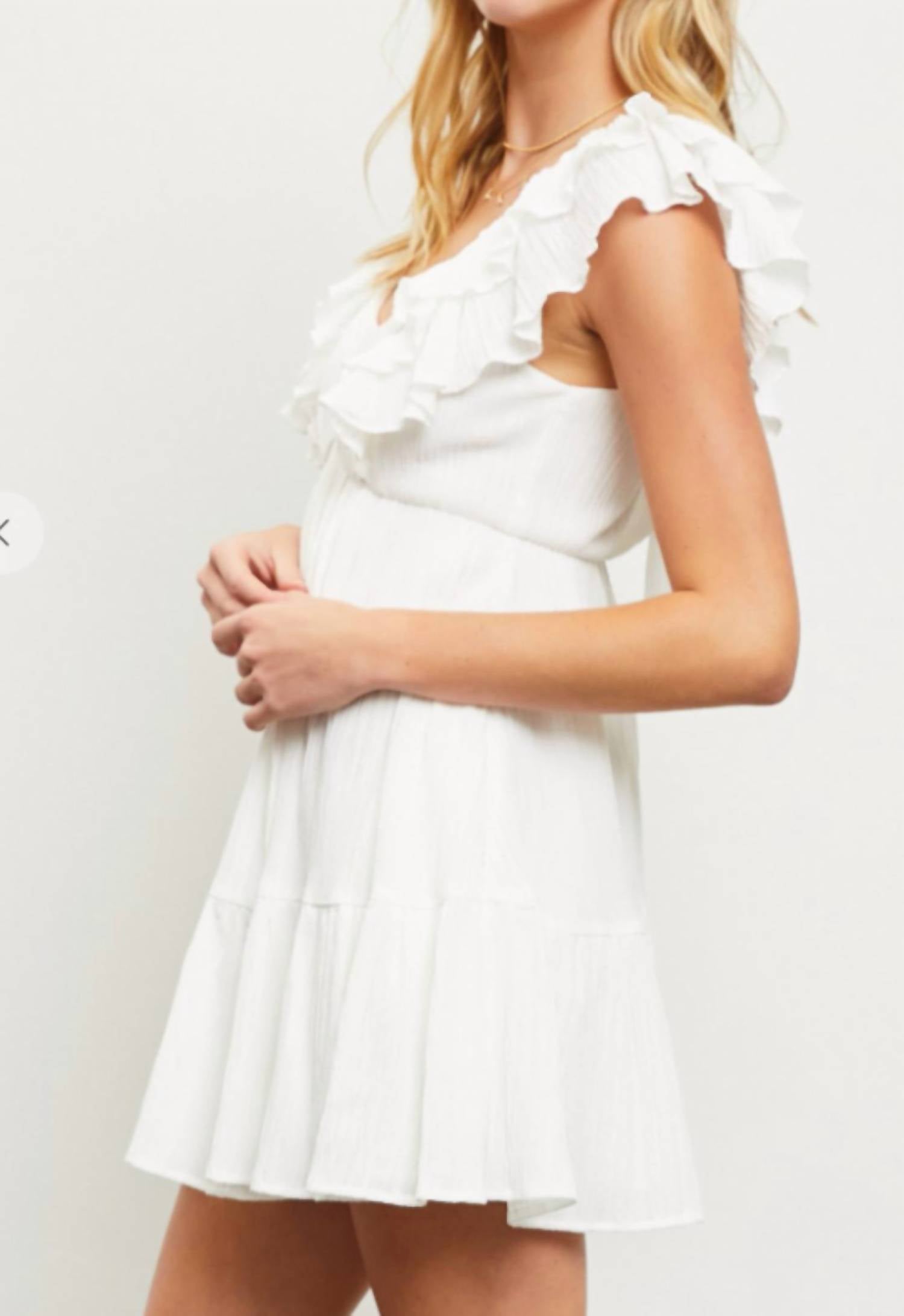 Mustard Seed - Ruffle Mini Dress