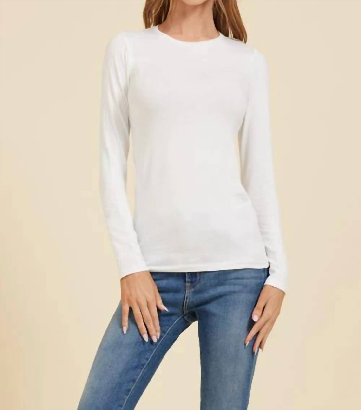 Majestic Filatures - Soft Touch Long Sleeve Crew Neck Tee