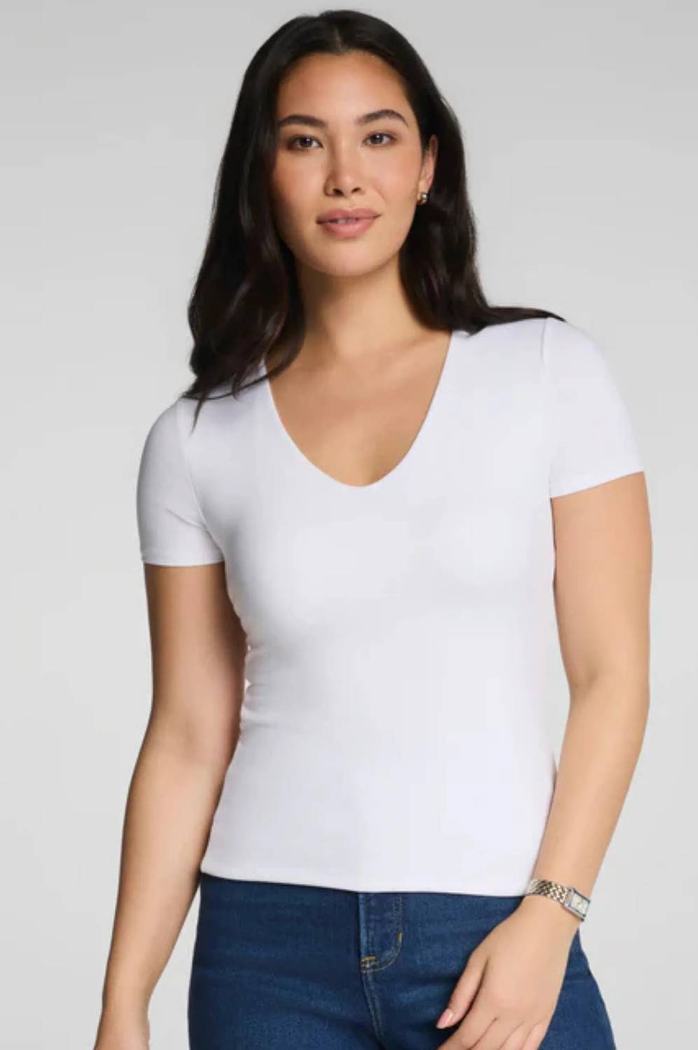 Spanx - Smooth Jersey V-neck Tee