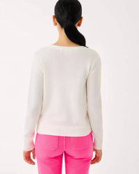 Lilly Pulitzer Tippery Cardigan in coconut valentines day embroidery - women's cardigan - alternate view