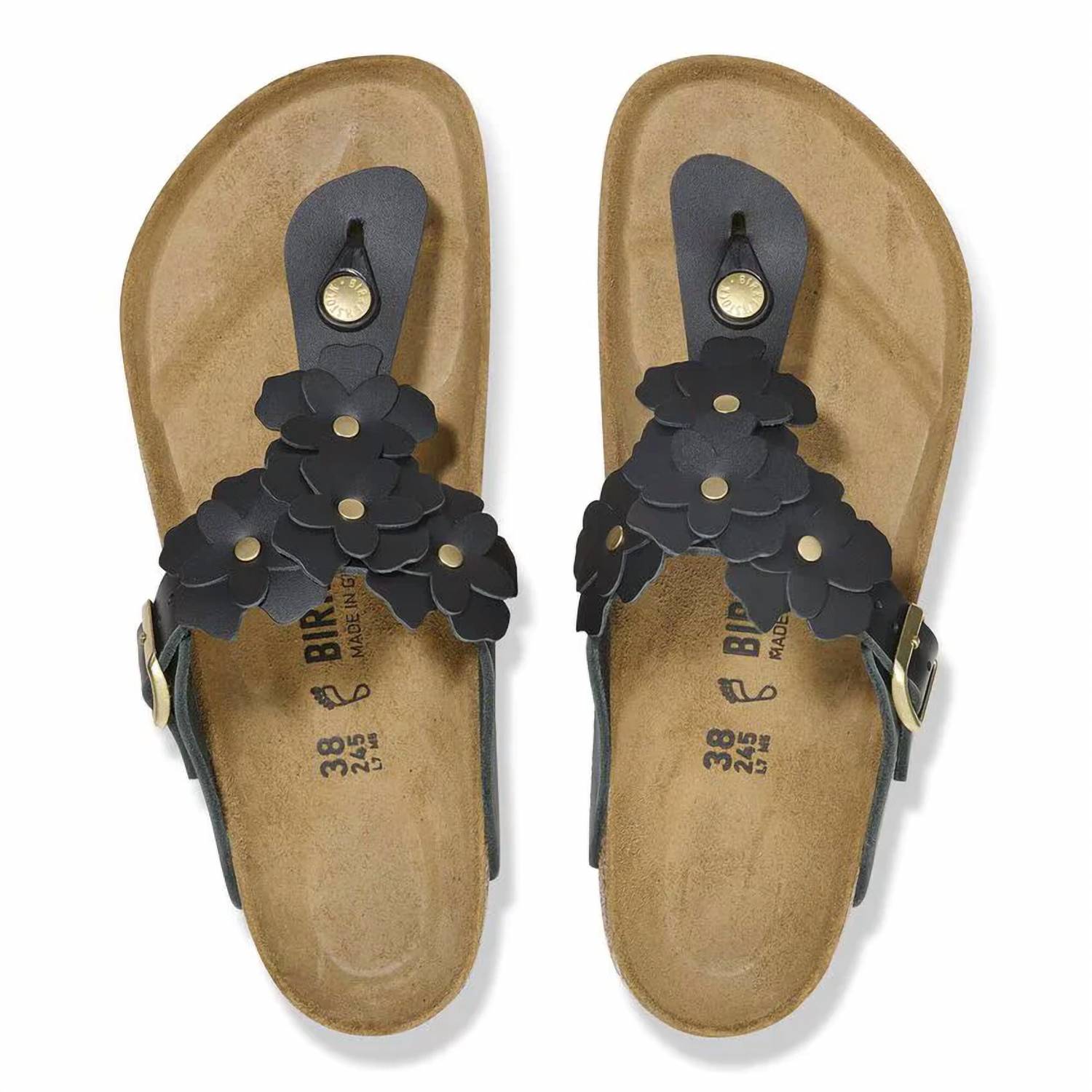 Birkenstock - Women's Gizeh Flower Embellishment Sandals