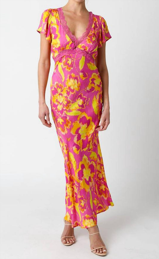 Olivaceous - Beach Sunrise Maxi Dress