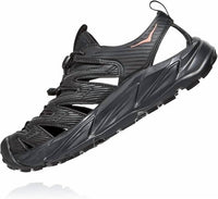 Hoka Women's Hopara Hiking Sandals in black fusion coral 1 - women's sandal - view 4