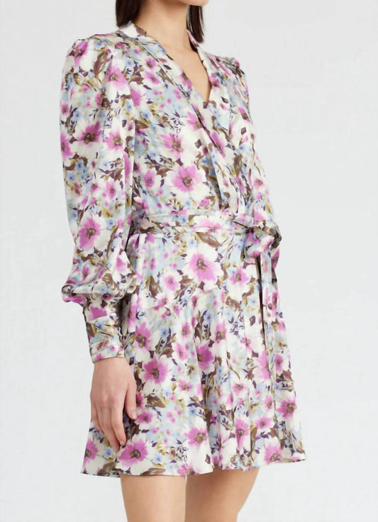 Jacquie The Label - Satin Wrap Mini Dress