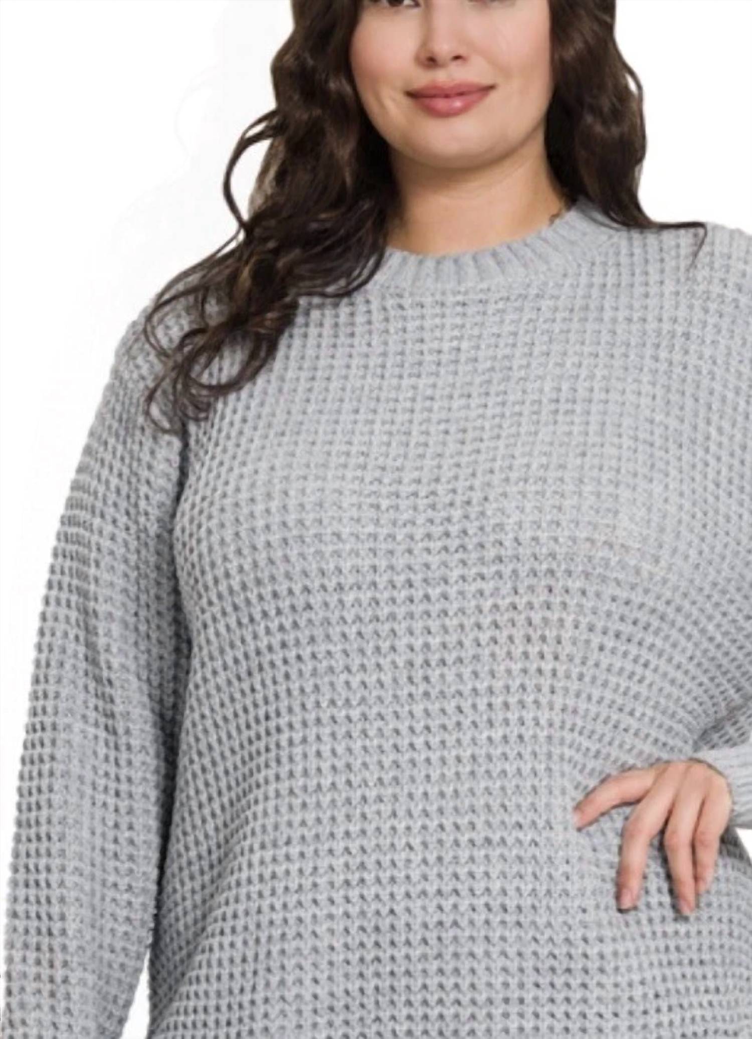 Zenana - Pullover Knit Sweater - Plus