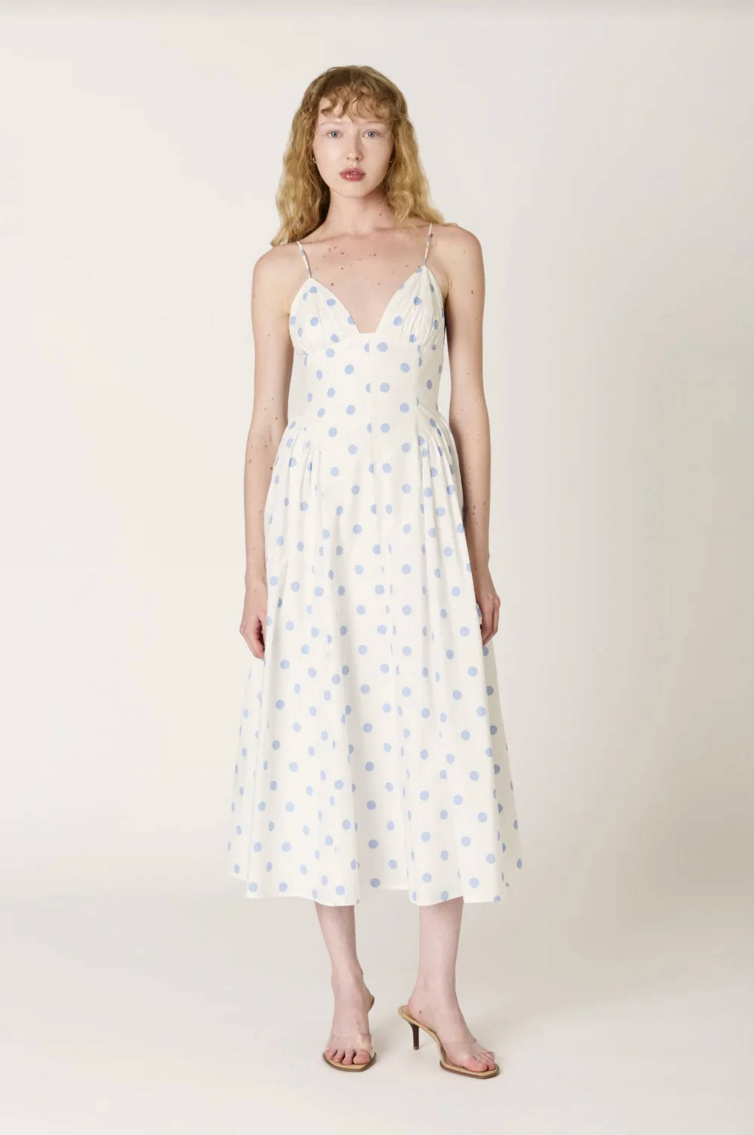Nia - Sydney Polka Dot Midi Dress