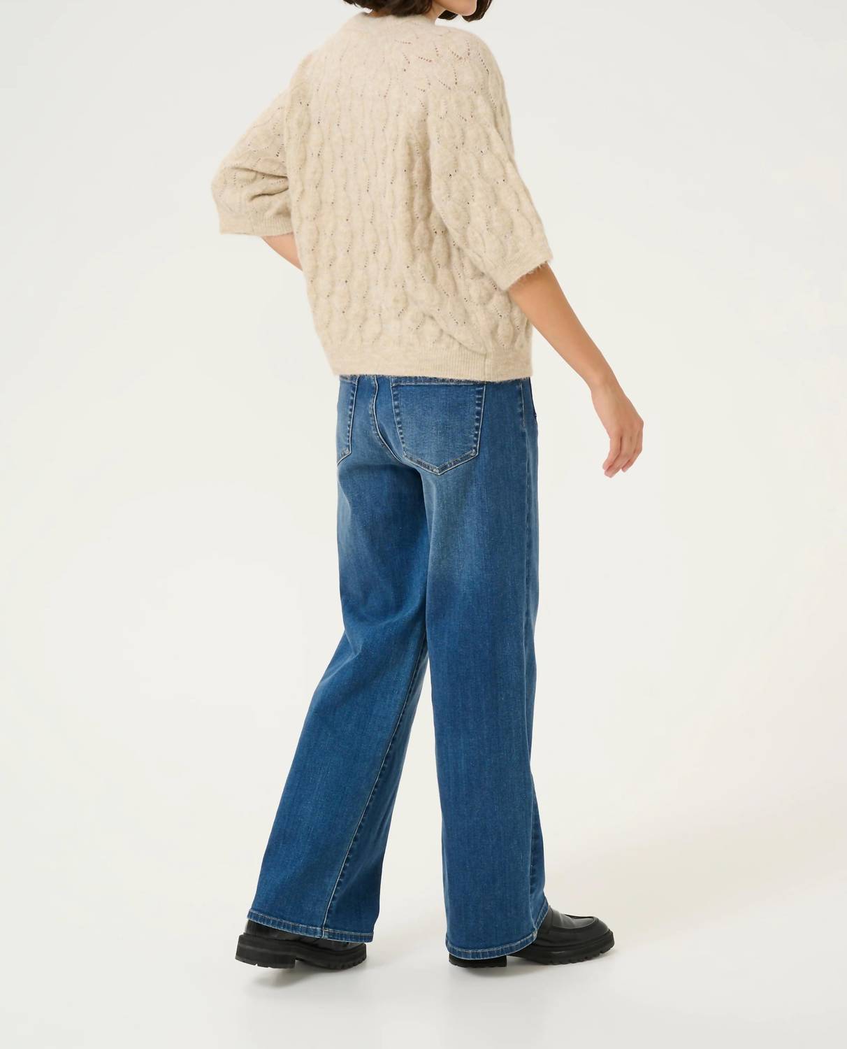 Kaffe - Malene Half Sleeve Round Neck Pullover Sweater