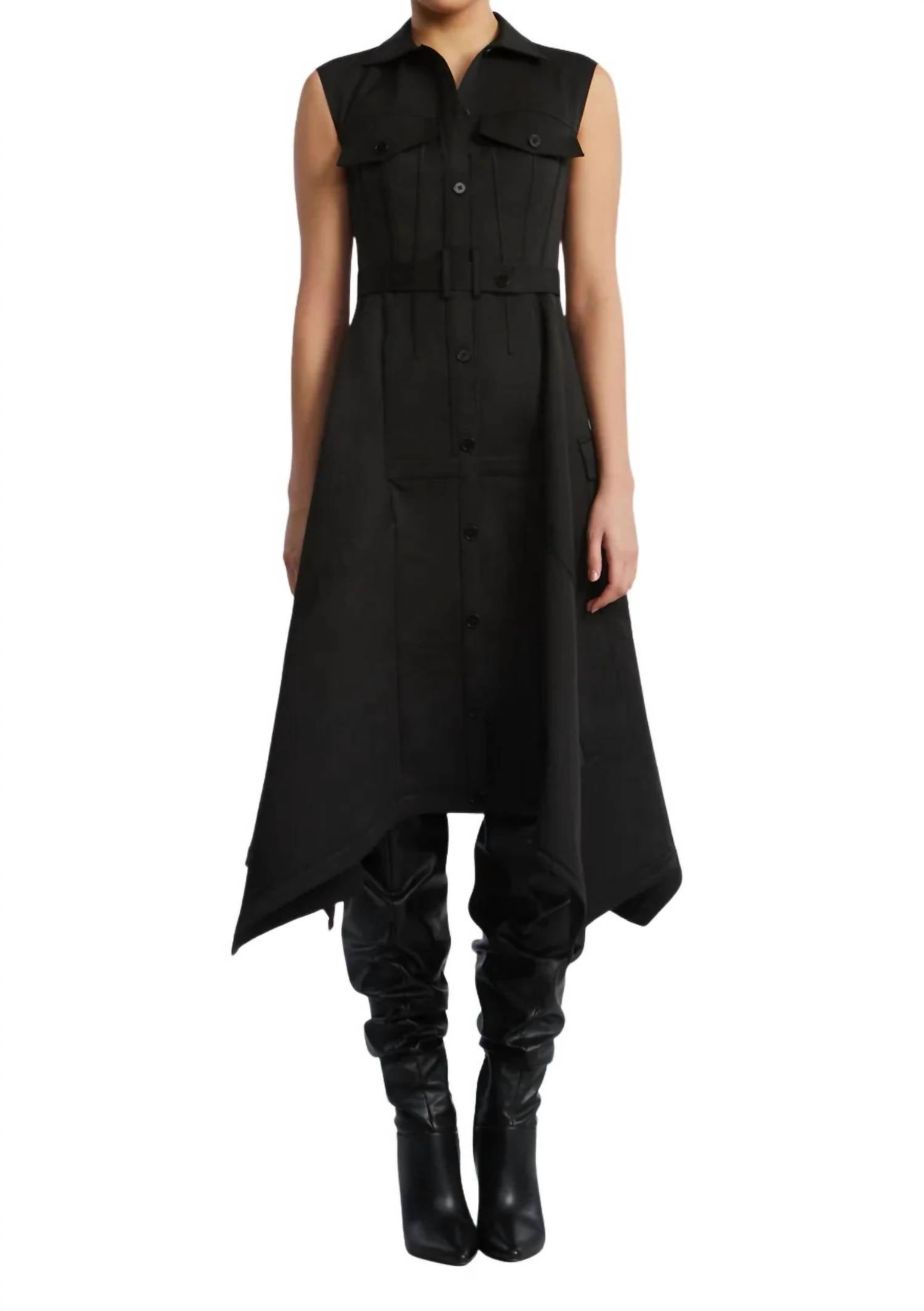 Bcbgmaxazria - Taffeta Twill Midi Dress