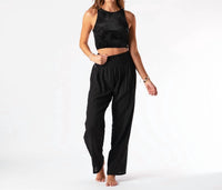 Lotus & Luna - Wide Leg Cotton Pants